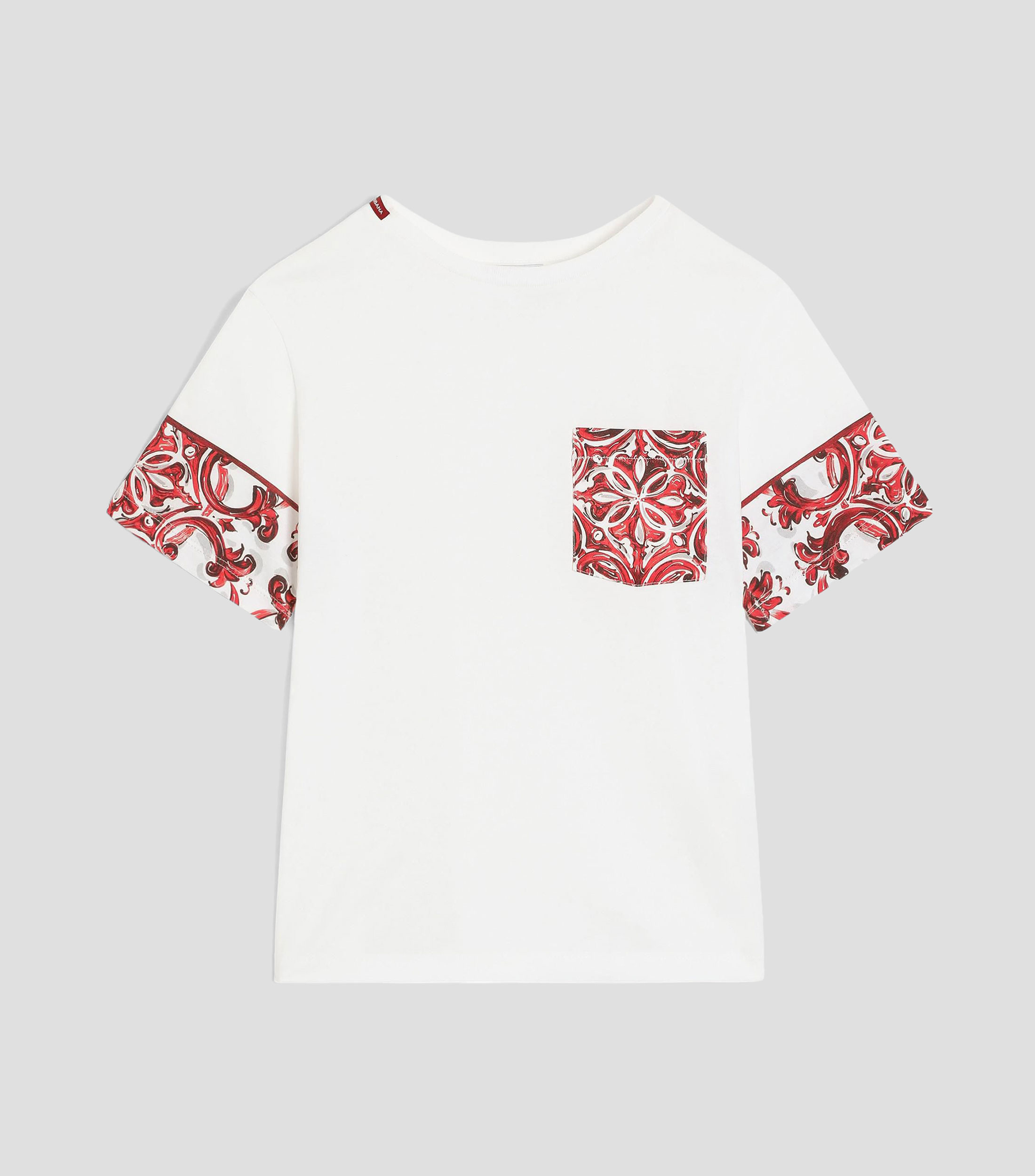 Playera cuello redondo manga corta Mayolica liso Niño